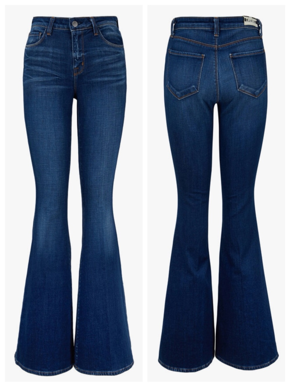 L’AGENCE Solana High-Rise Flare Jean in Diamond Wash, Sz 28